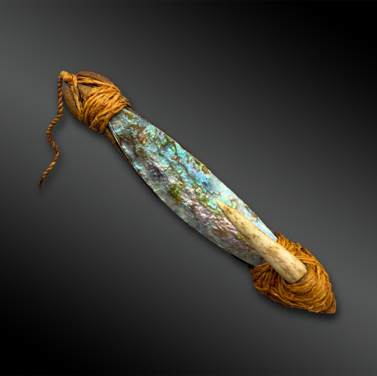 HAMEÇON matau pa kahawai - Culture Maorie, Nouvelle-Zélande - Fin du XIXème-photo-3