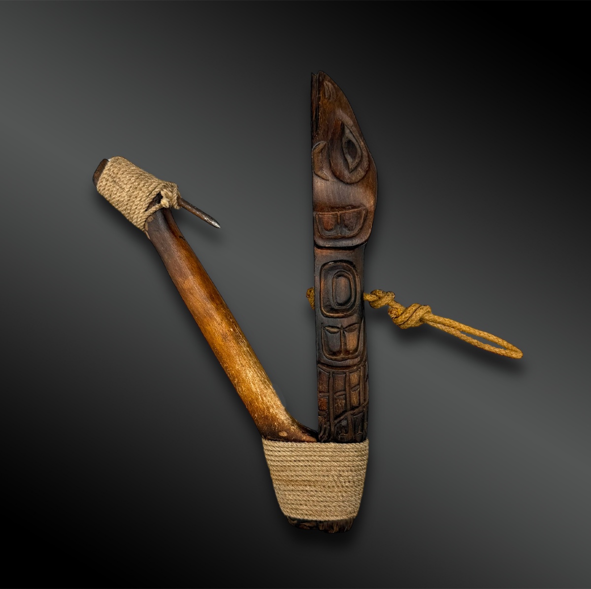 Bird-shaped Fishhook - Tlingit Culture, British Columbia - 20th Century-photo-3