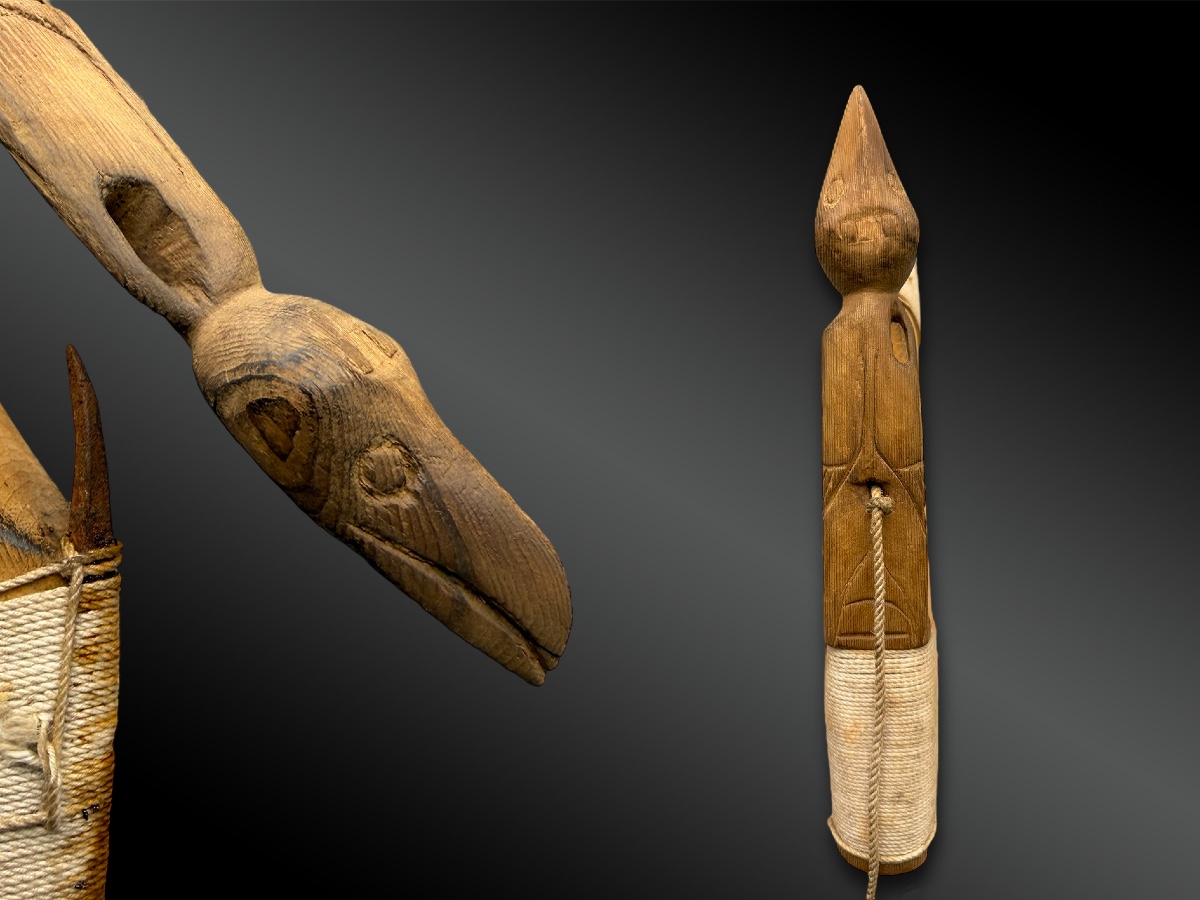 Bird-shaped Fishhook - Tlingit Culture, British Columbia - 20th Century