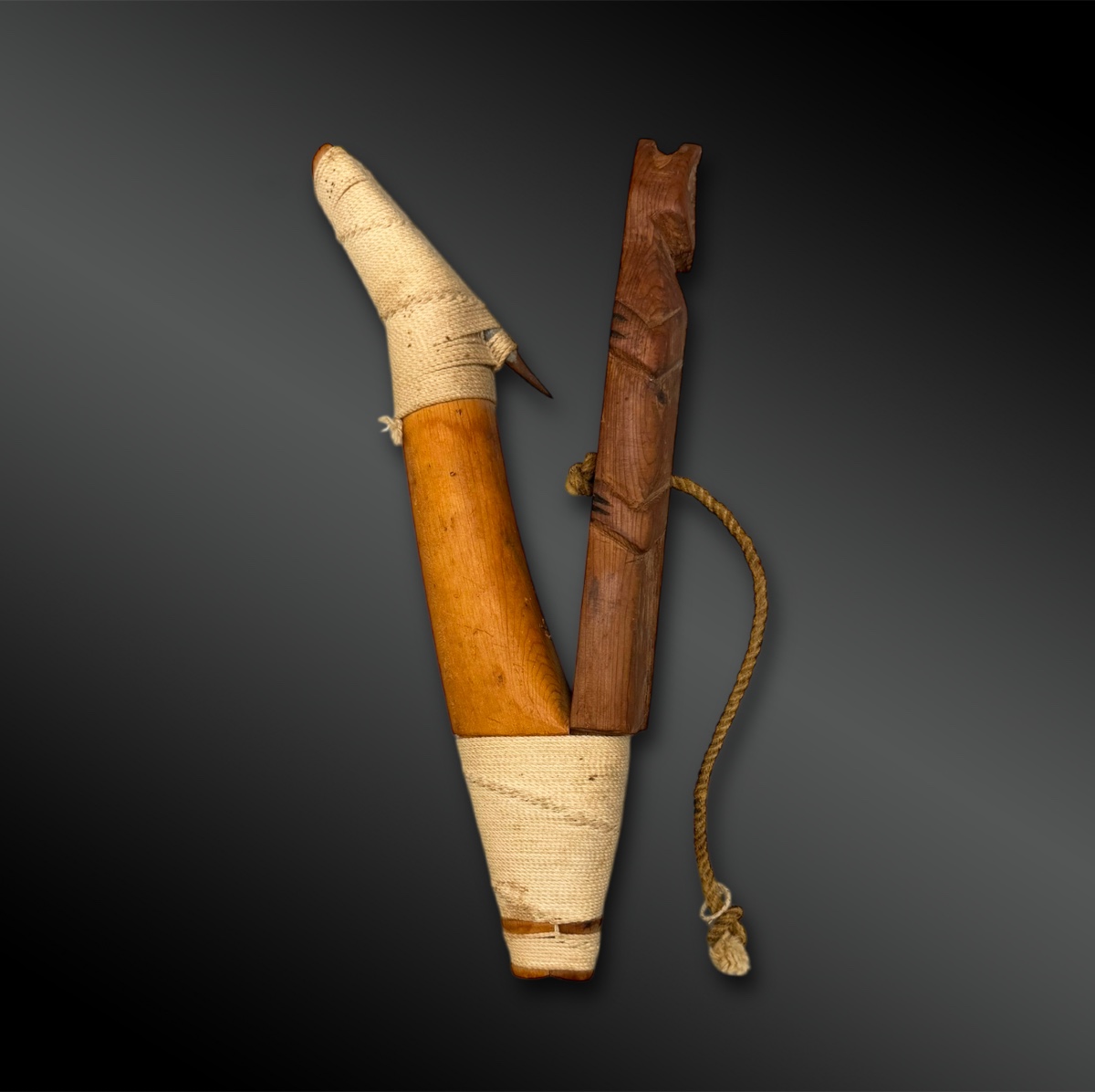 Zoomorphic Figured Hook - Tlingit Culture, British Columbia - 20th Century-photo-3