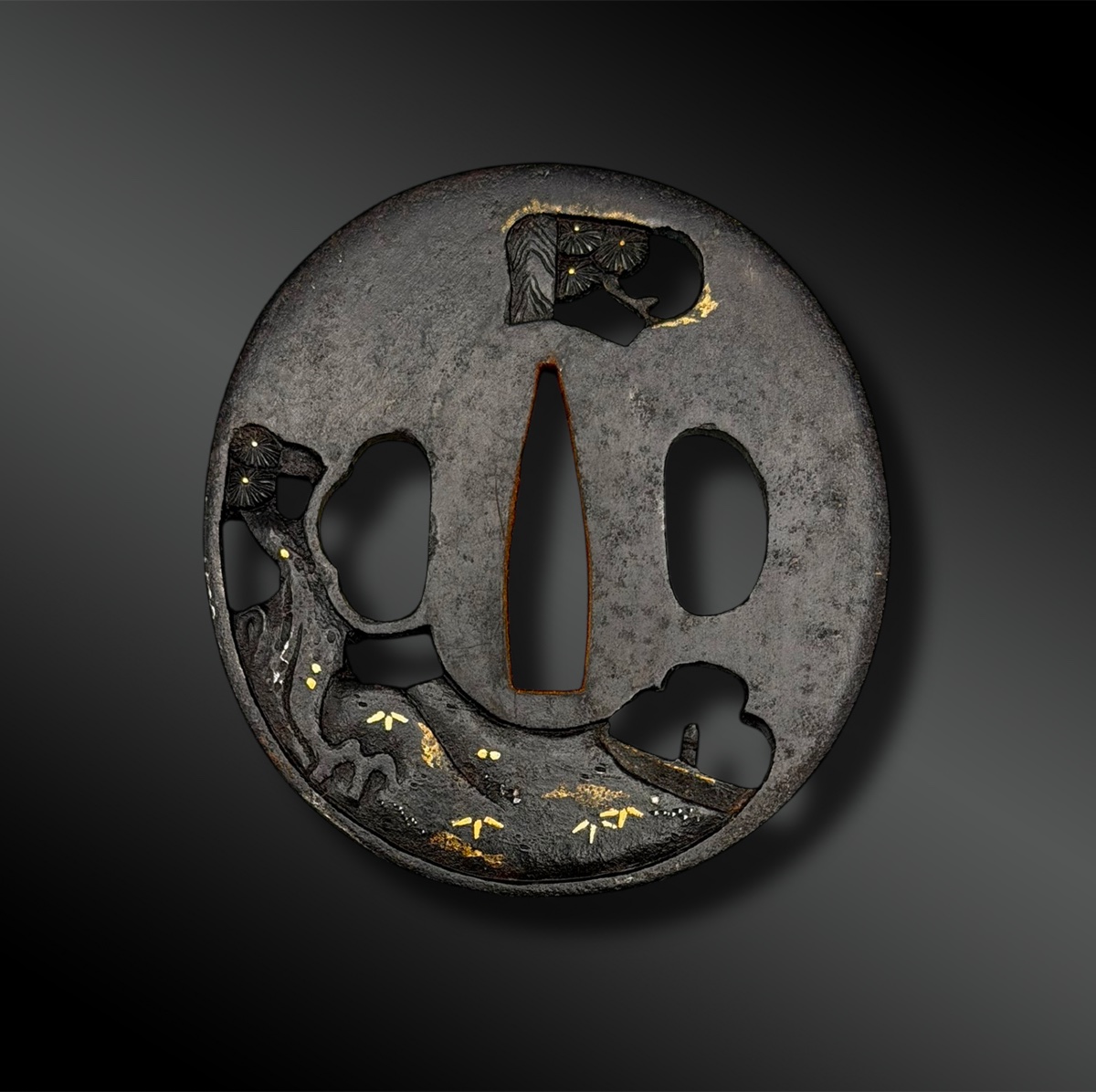 TSUBA Naga Maru Gata - Japon - Période Edo (1603-1868)-photo-2