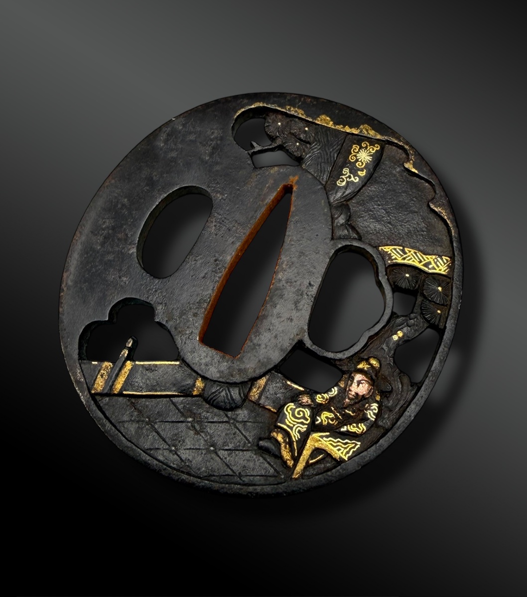 TSUBA Naga Maru Gata - Japon - Période Edo (1603-1868)-photo-3