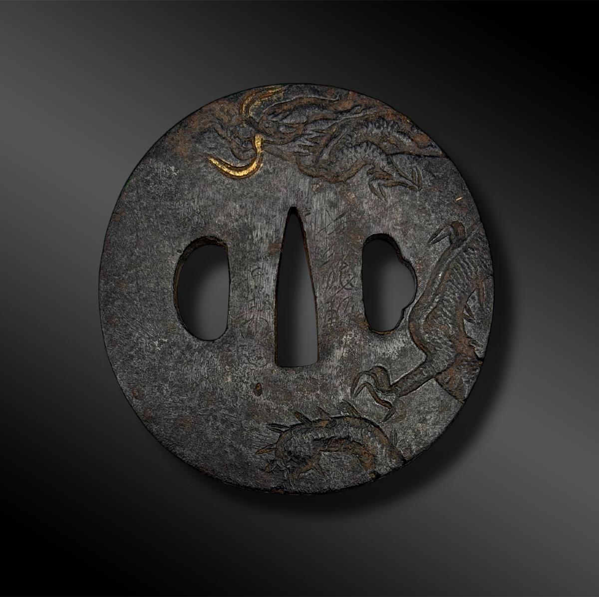 Tsuba Naga Maru Gata - Japan - Edo Period (1603-1868)
