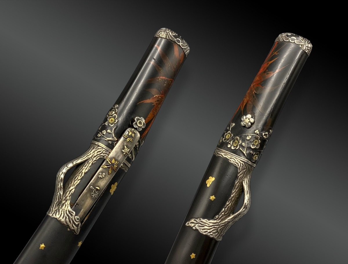 Japanese Sword, Shinto Wakizashi With Koshirae Japan Edo Period (1603-1868).-photo-2