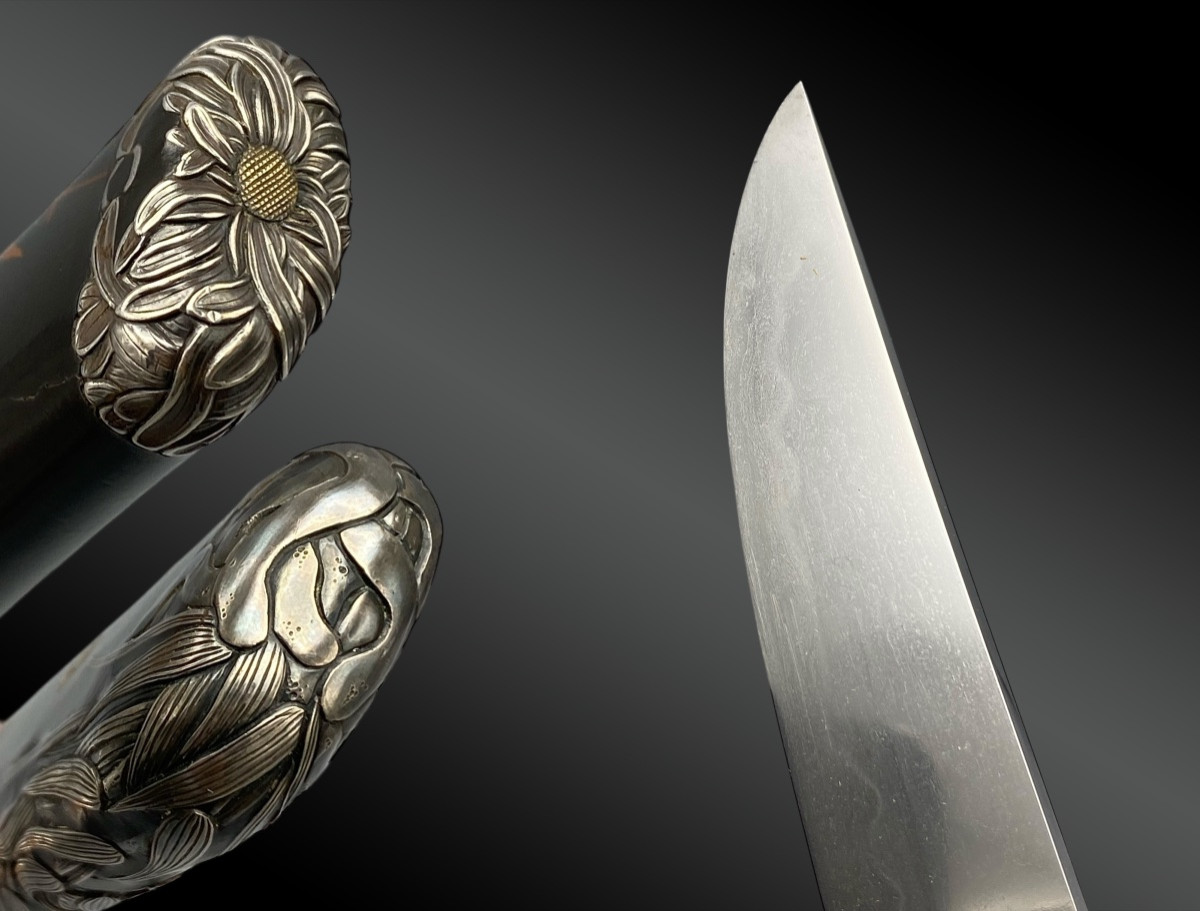 Japanese Sword, Shinto Wakizashi With Koshirae Japan Edo Period (1603-1868).-photo-3