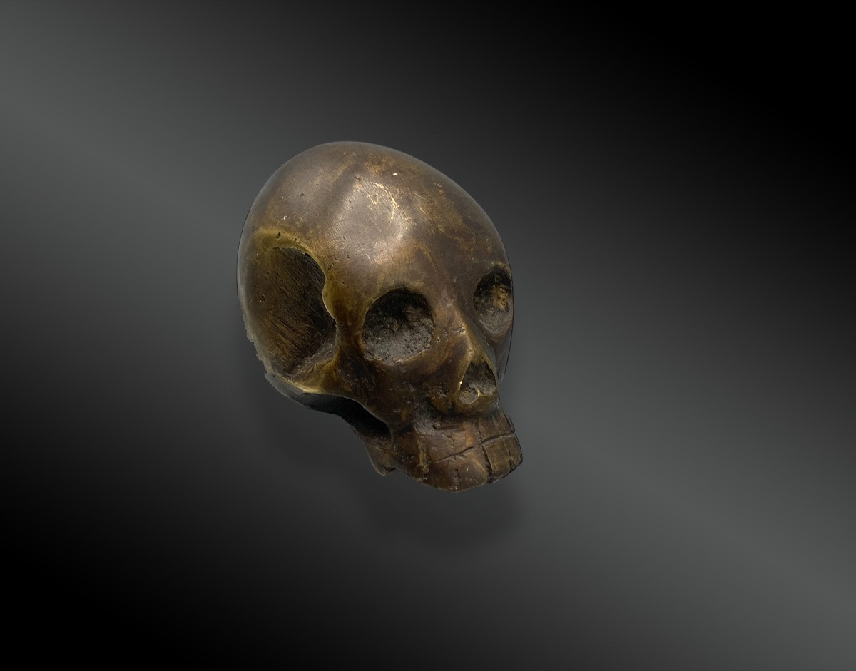 Crâne, Vanité. Cire perdue. Europe, XXème siècle-photo-2