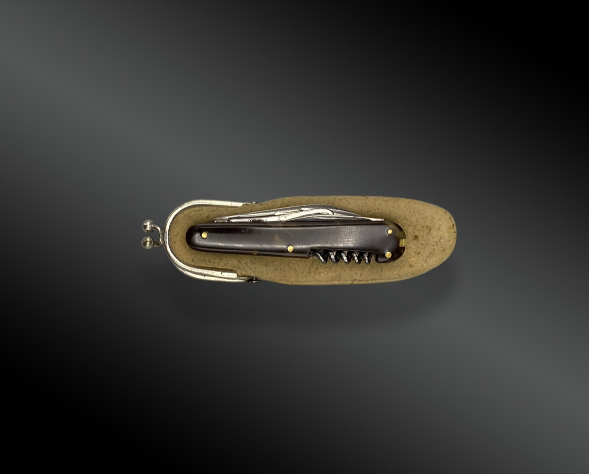 Nine-piece Folding Knife, Nogent, Marked Bt France, Early 20th Century-photo-4