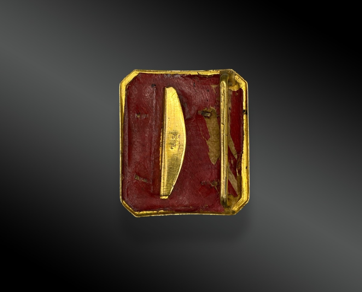 PLAQUE DE CEINTURON D'OFFICIER D'INFANTERIE OU DE LA GARDE NATIONALE-photo-3