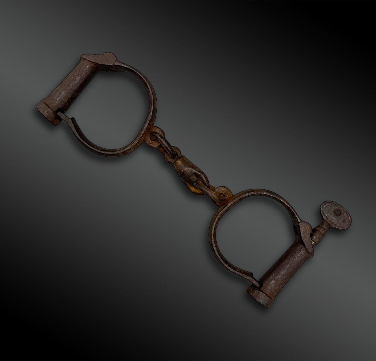 Pair Of Handcuffs Or Sharks - United States - 19th Century-photo-2