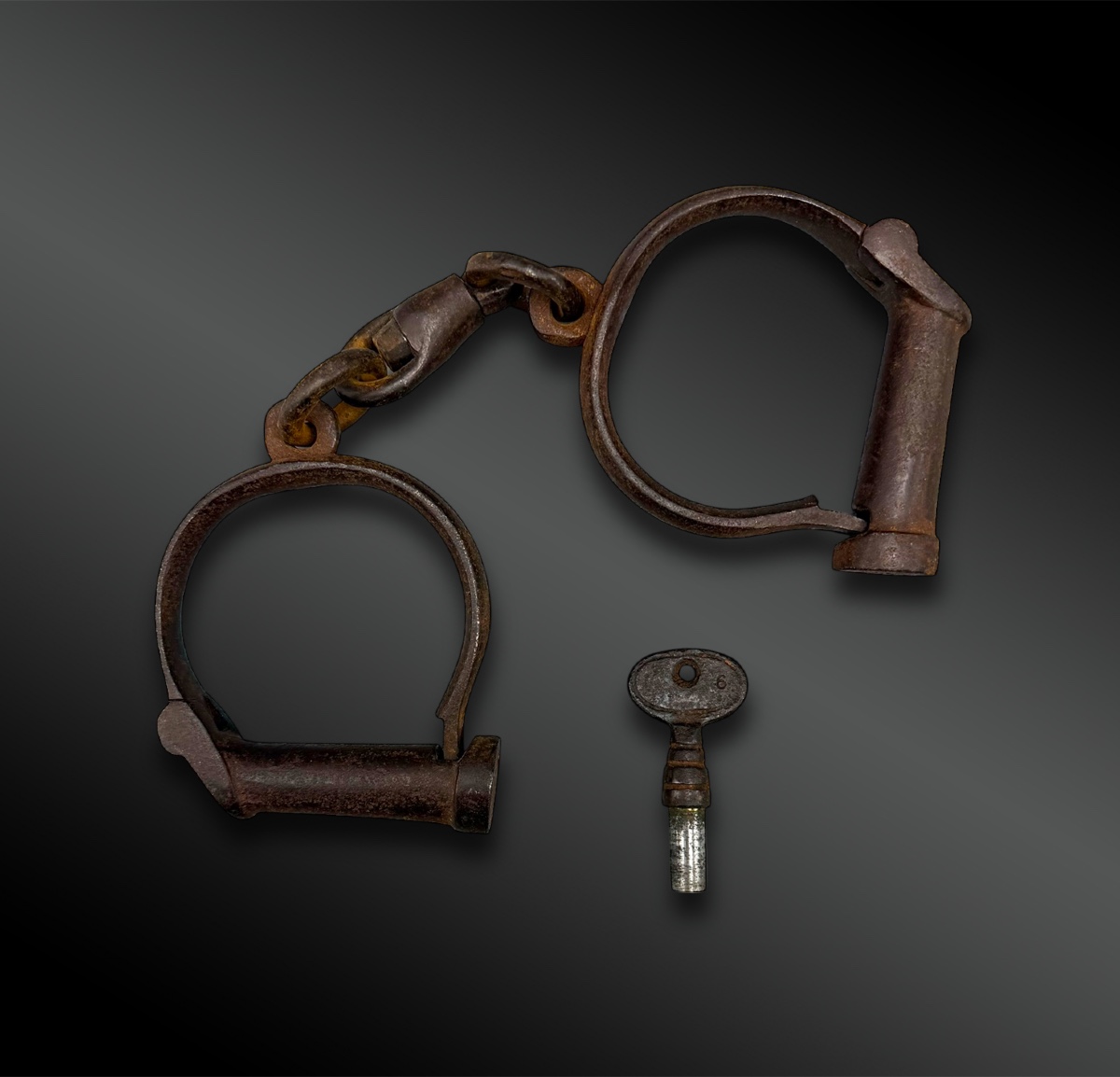 Pair Of Handcuffs Or Sharks - United States - 19th Century