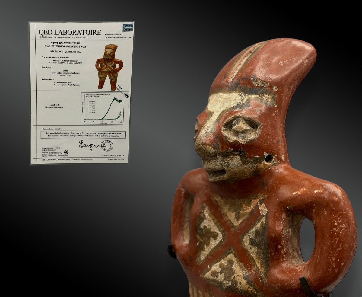 STATUETTE ANTHROPOMORPHE Culture Chupicuaro, Acámbaro, Guanajuato, Mexique-photo-2