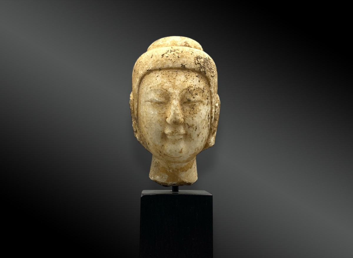 Head Of Buddha - China, Sui Dynasty, Late 6th – Early 7th Century