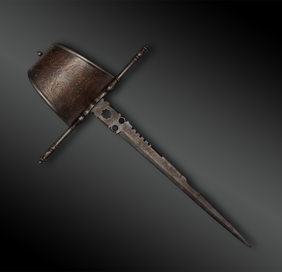 Left-hand Dagger - Toledo, Spain - 19th Century