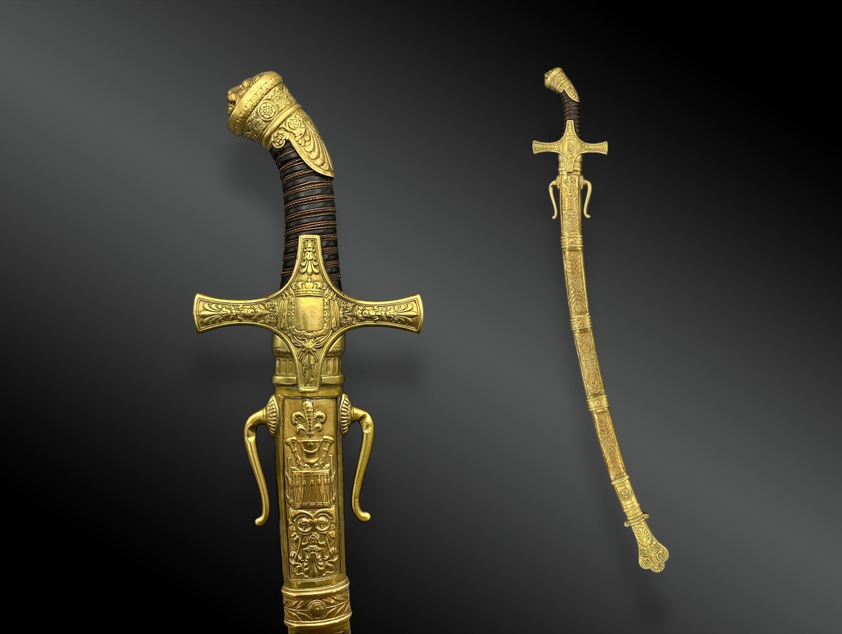 SABRE DE TAMBOUR-MAJOR, MODÈLE 1822, MODIFIÉ SOUS LA MONARCHIE DE JUILLET.
