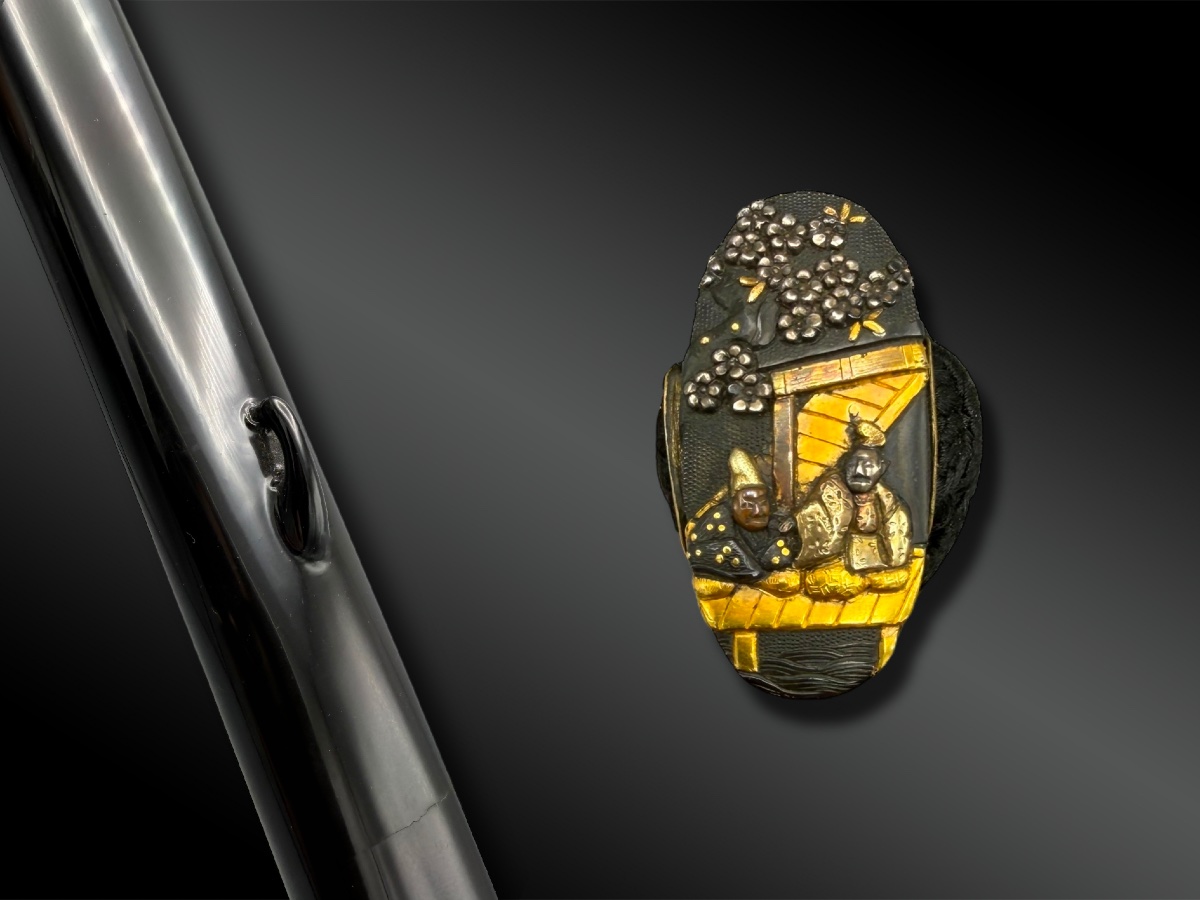 SABRE appelé Katana en shirasaya avec koshirae, daté et signé avec certificats - Août 1540-photo-3