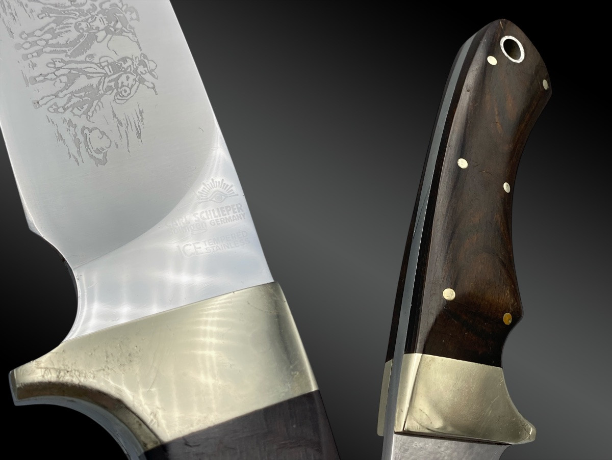 Straight Knife By Carl Schlieper, Limited Edition, Germany, Solingen, 20th Century-photo-4