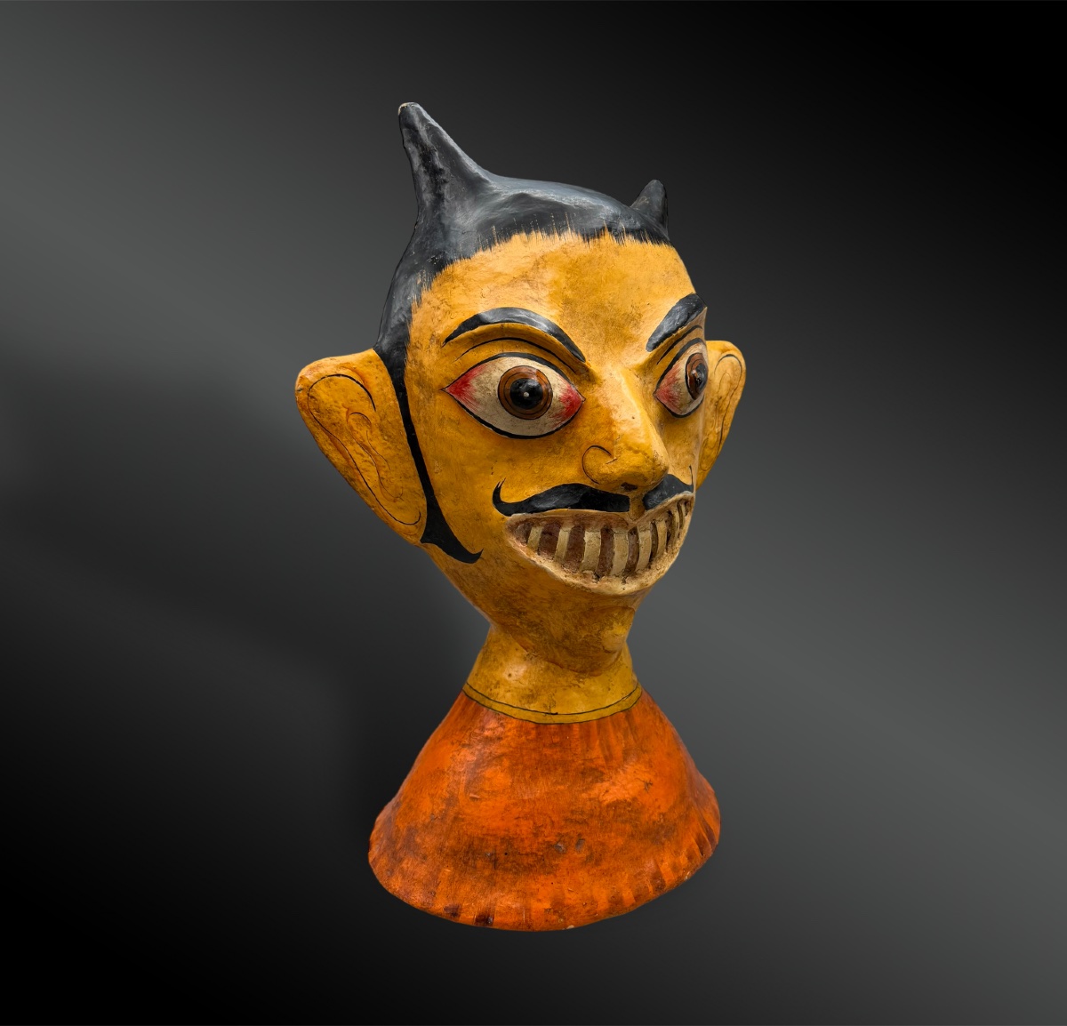 Statue Representing Thirusti Bommai - India, Rajasthan - 20th Century-photo-2