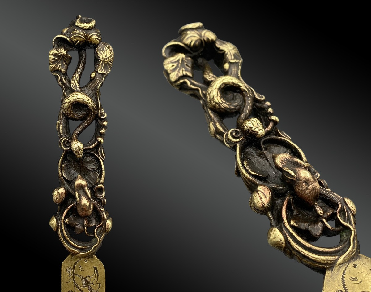 Snake And Rabbit Letter Opener Or Paper Cutter, Romantic Style-photo-2