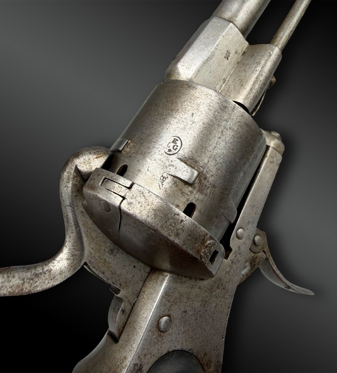 Revolver type Lefaucheux - Belgique - XIXème siècle-photo-4