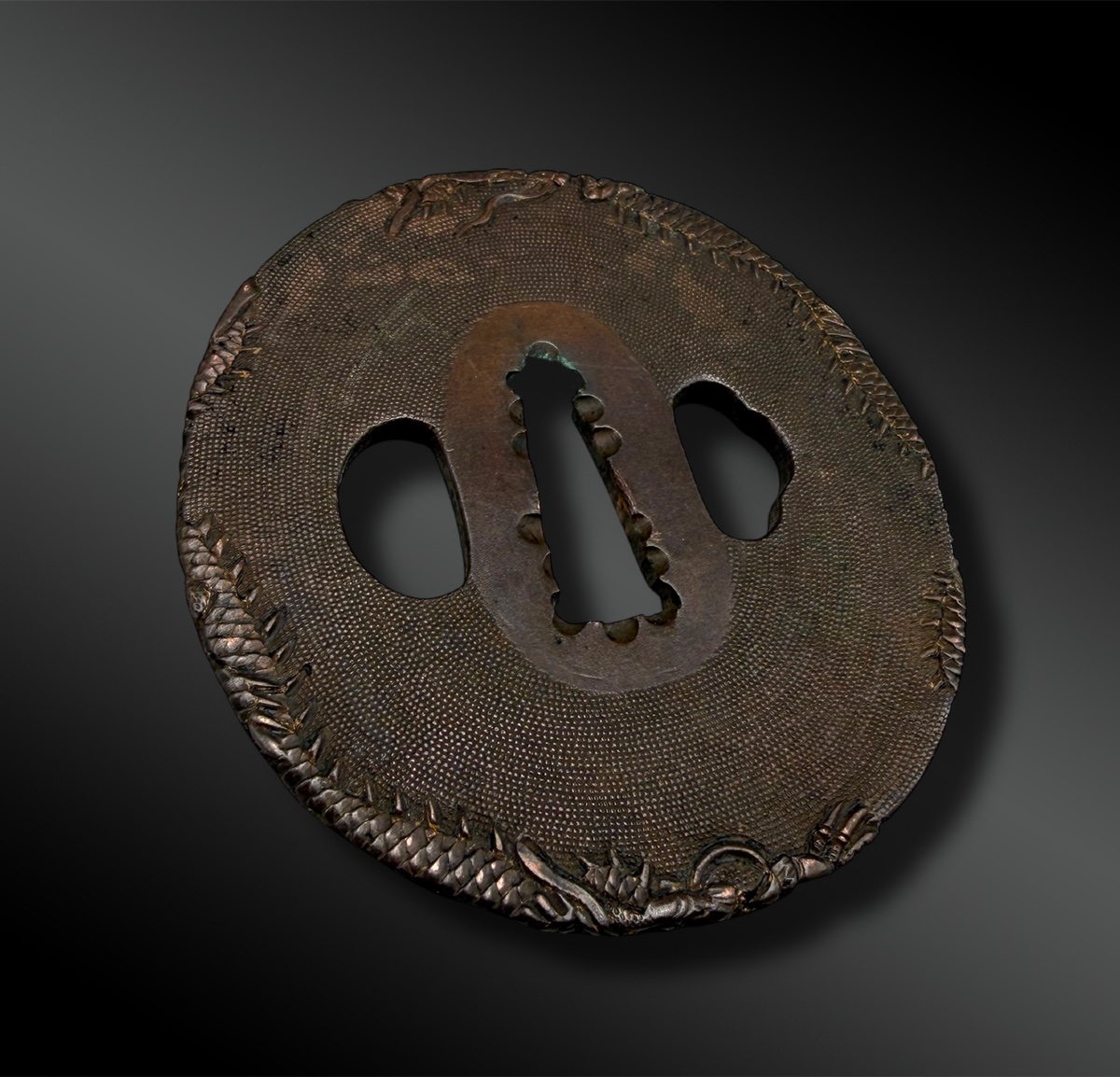 Tsuba Naga Maru Gata - Japan - Edo Period (1603-1868)-photo-3