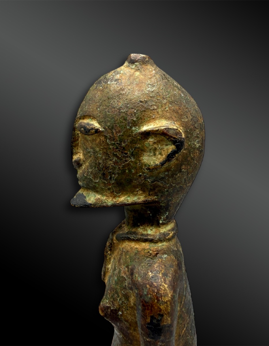 STATUETTE figurant un NOMMO - Culture Dogon, Mali - XIXème siècle ou antérieur-photo-3