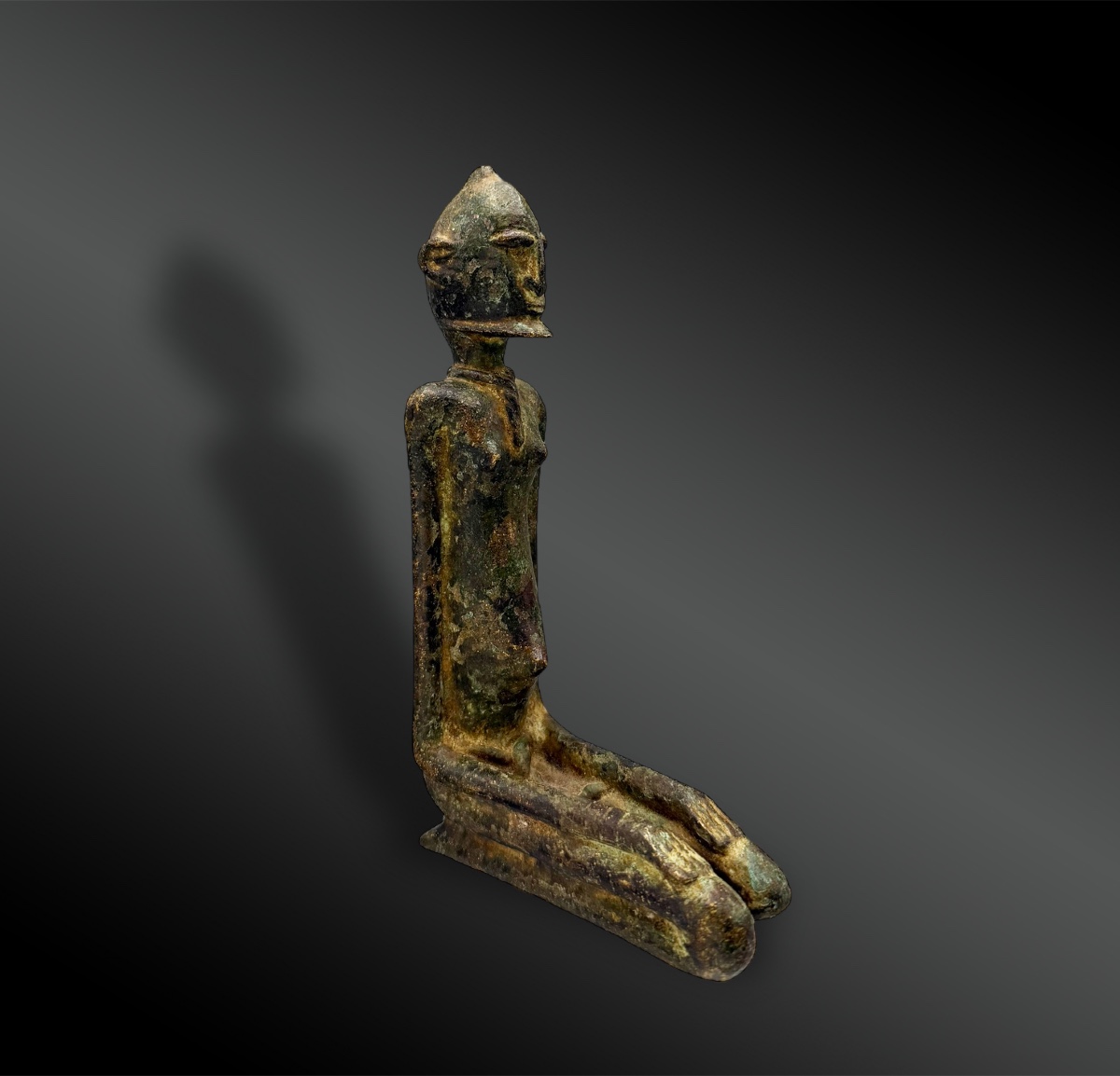 STATUETTE figurant un NOMMO - Culture Dogon, Mali - XIXème siècle ou antérieur