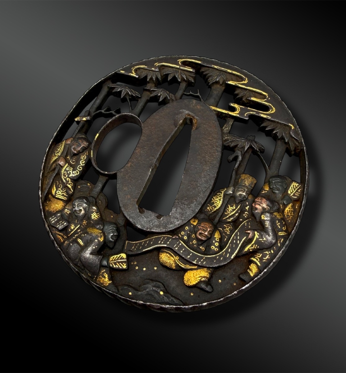 Tsuba Naga Maru Gata - Japan - Edo Period (1603-1868)-photo-2