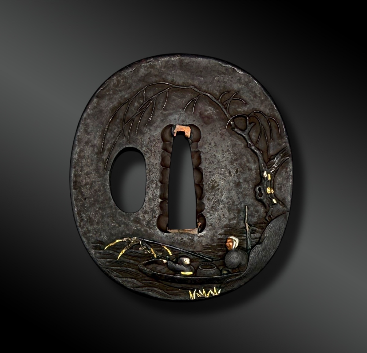 Tsuba Naga Maru Gata - Japan - Edo Period (1603-1868)