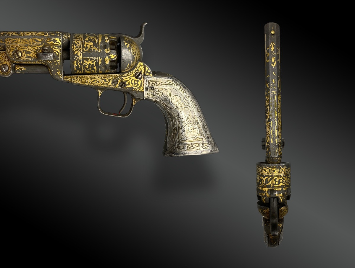REVOLVER COLT POCKET 1849 LONDON, COMMANDE SPÉCIALE POUR LE MARCHÉ OTTOMAN-photo-3