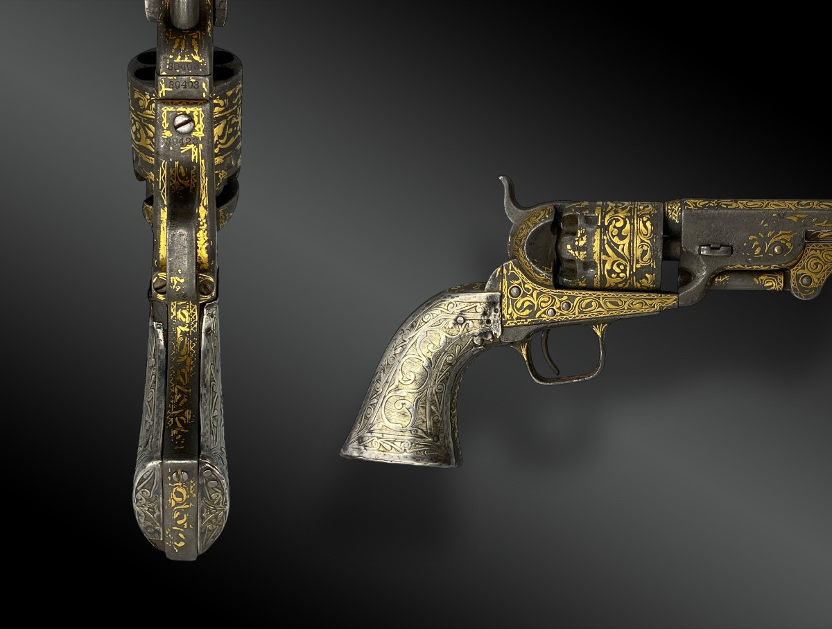 REVOLVER COLT POCKET 1849 LONDON, COMMANDE SPÉCIALE POUR LE MARCHÉ OTTOMAN-photo-4