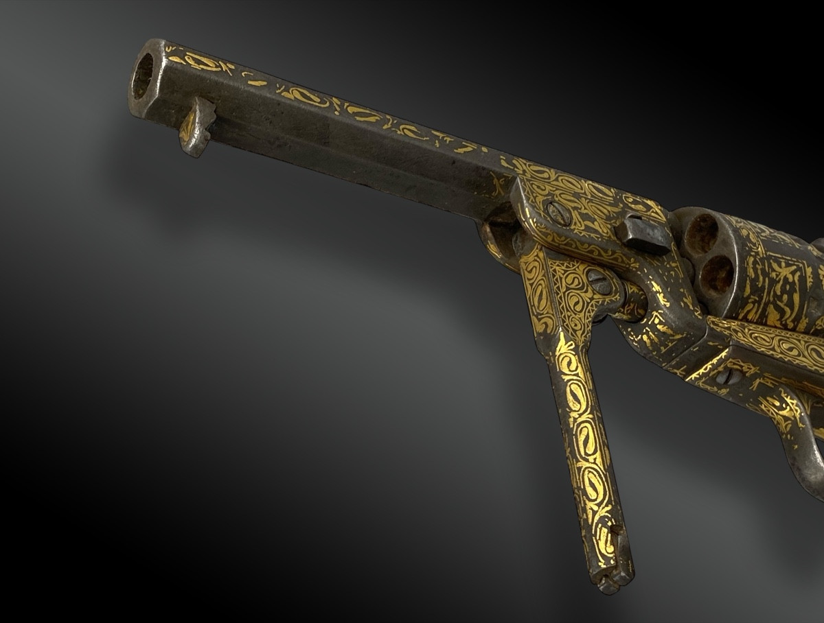 REVOLVER COLT POCKET 1849 LONDON, COMMANDE SPÉCIALE POUR LE MARCHÉ OTTOMAN-photo-1