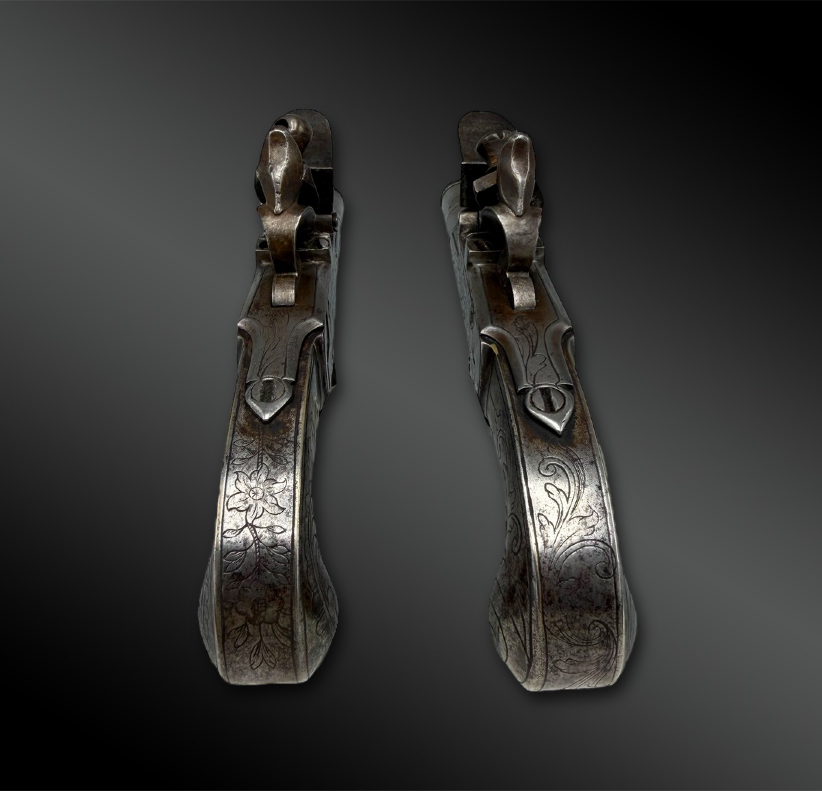 Pair Of Travel Pistols With Box, Signed Seglas - London, United Kingdom - Late 18th Century-photo-1