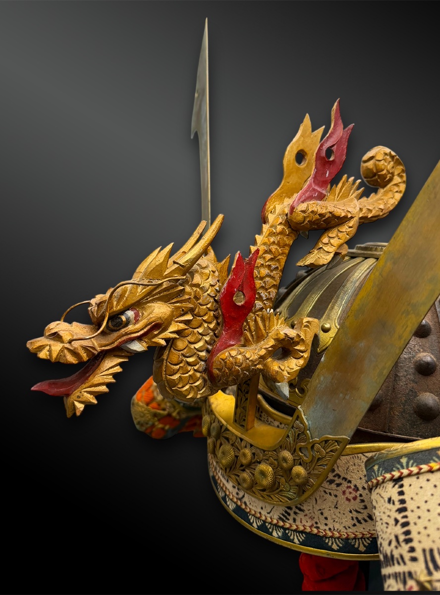 CASQUE de GUERRE appelé KABUTO, de type za-boshi - Japon - Période Meiji (1868-1910)-photo-4