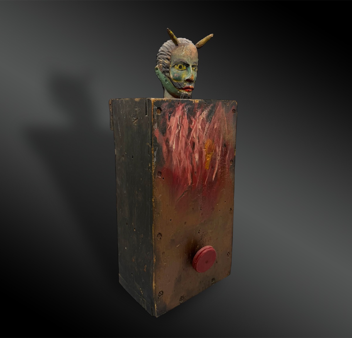 JEU FORAIN appelé « Diable en boîte » ou « Jack-in-the-box » - Europe - XIXème siècle-photo-3