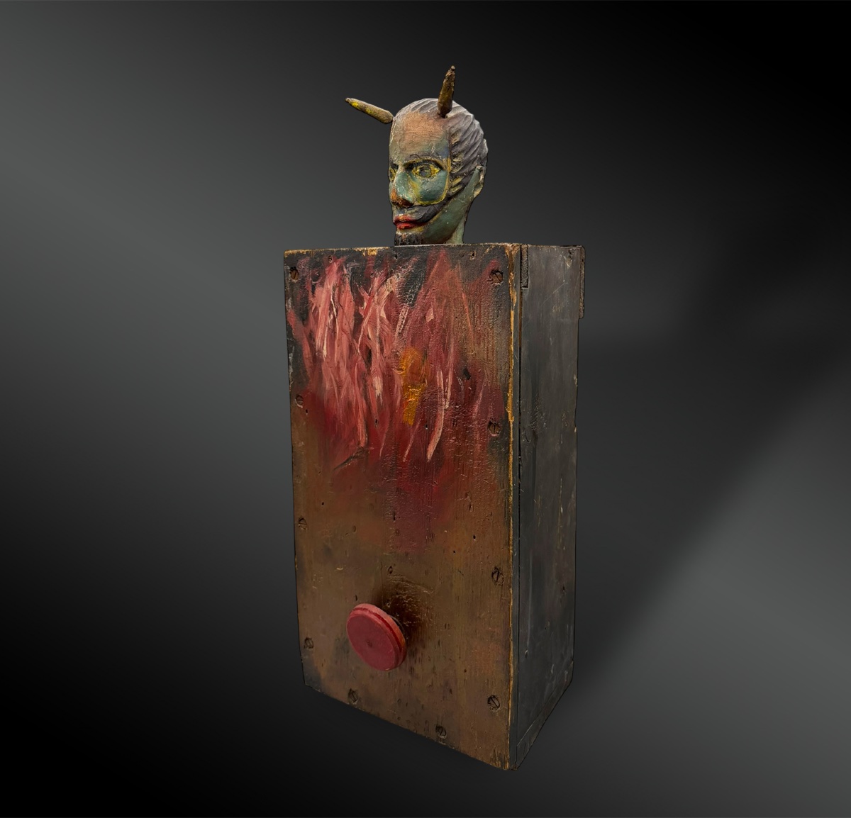 JEU FORAIN appelé « Diable en boîte » ou « Jack-in-the-box » - Europe - XIXème siècle-photo-4
