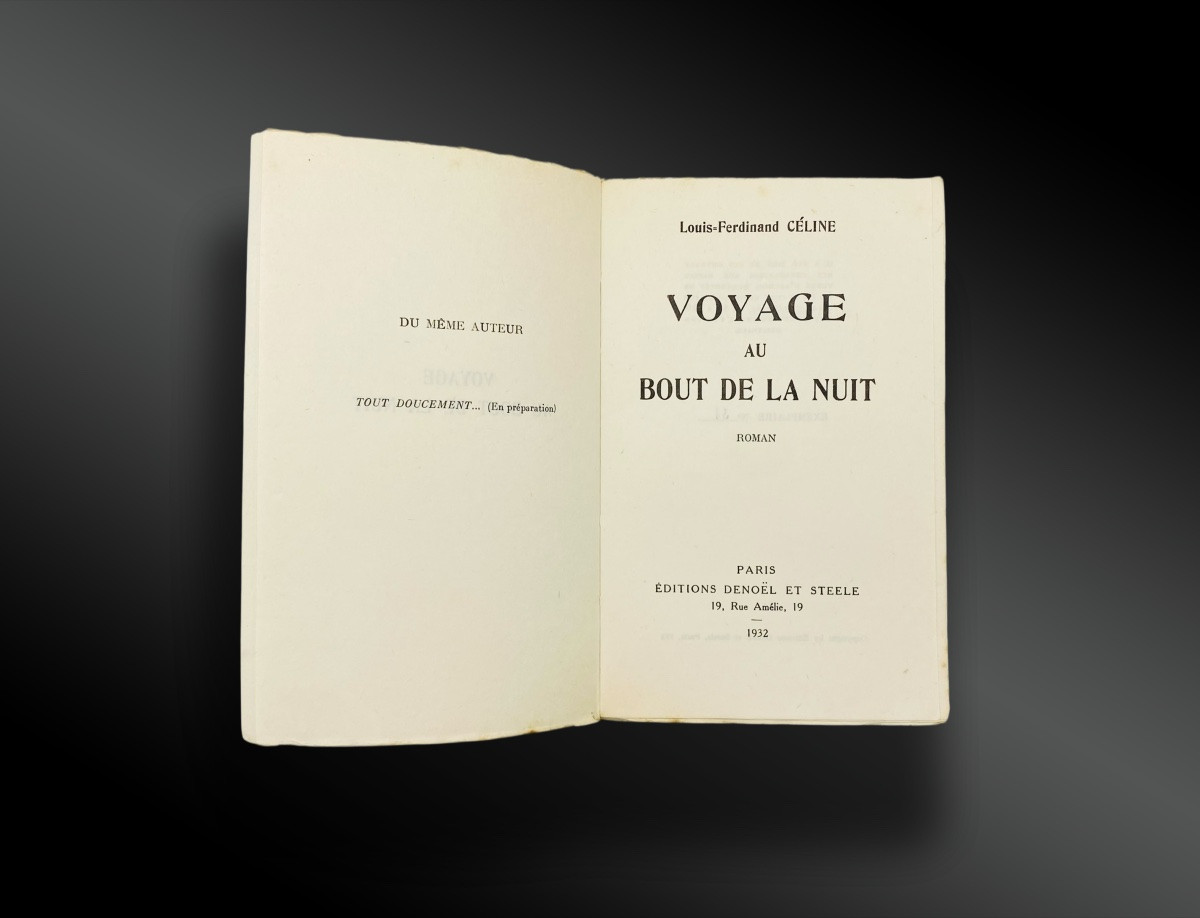 CÉLINE Louis-Ferdinand Voyage au bout de la nuit. Edition originale sur Alfa.-photo-2