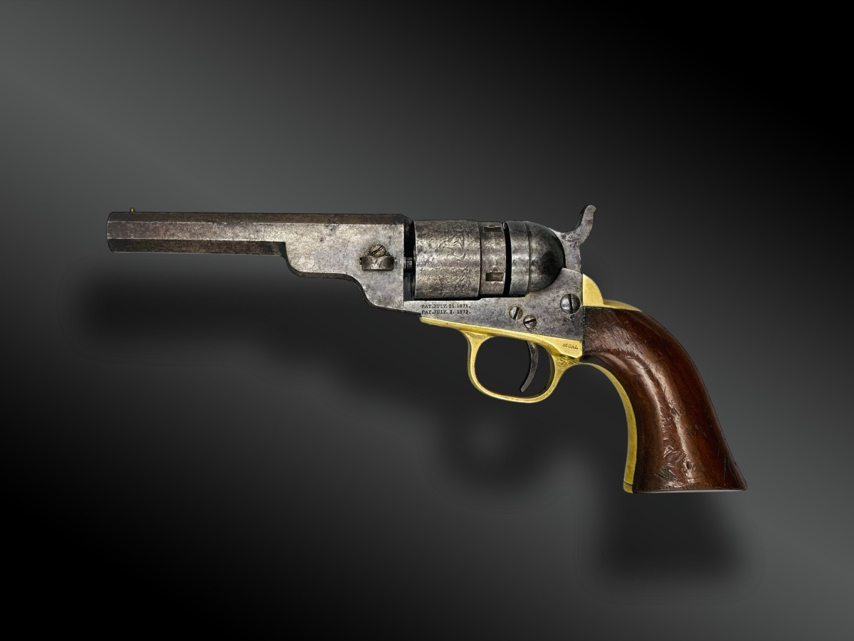 REVOLVER COLT MODELE 1862 CONVERSION ETATS UNIS, XIXème siècle.-photo-2