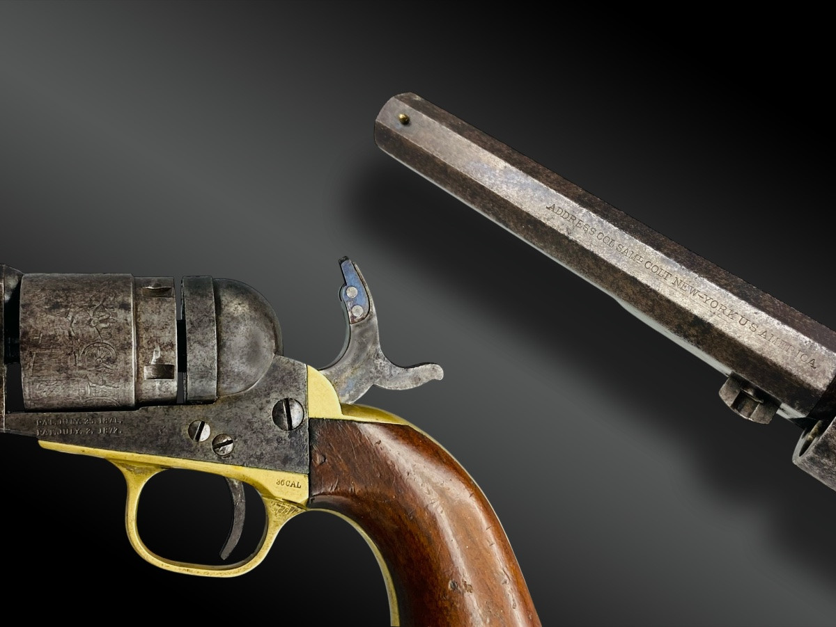 REVOLVER COLT MODELE 1862 CONVERSION ETATS UNIS, XIXème siècle.-photo-3