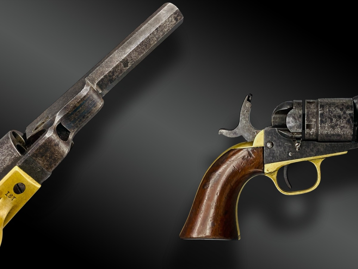 REVOLVER COLT MODELE 1862 CONVERSION ETATS UNIS, XIXème siècle.-photo-4