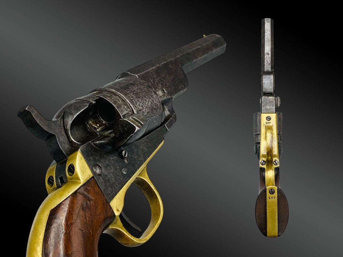 REVOLVER COLT MODELE 1862 CONVERSION ETATS UNIS, XIXème siècle.-photo-1
