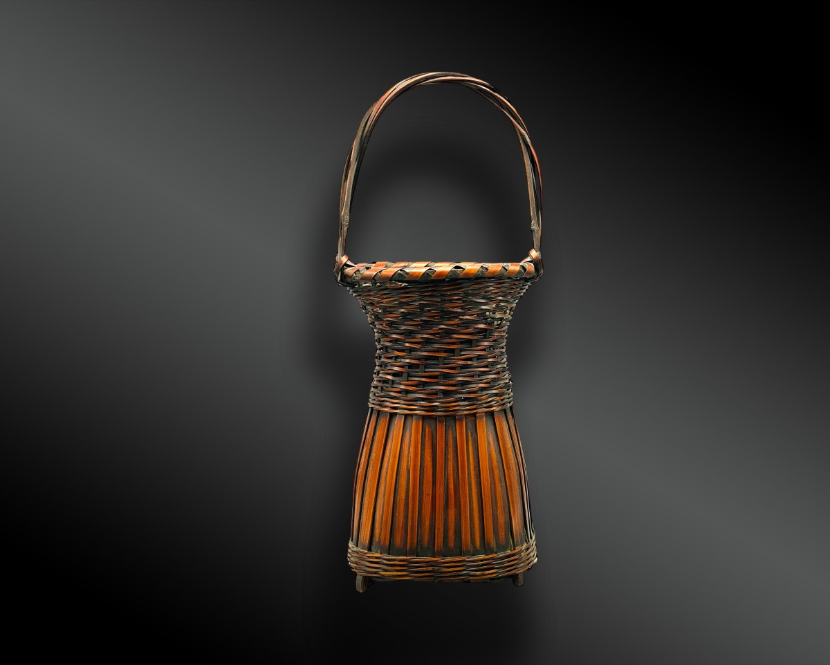 Basket For Ikebana Called Hanakago Shichiku Japan-photo-2