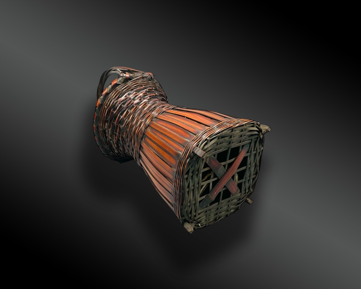 Basket For Ikebana Called Hanakago Shichiku Japan-photo-4