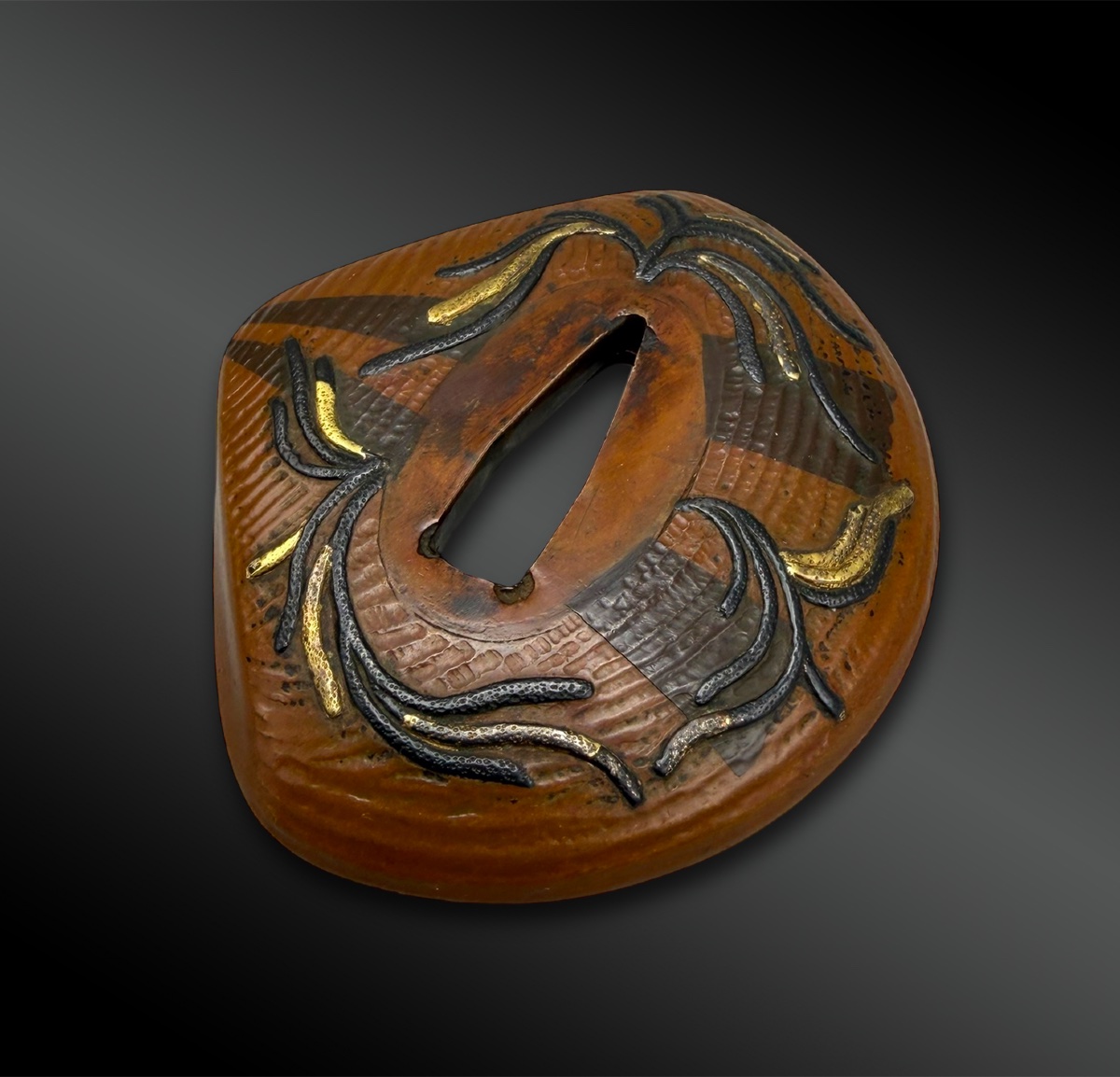 Tsuba Hamaguri - Japan - Edo Period (1603-1868)-photo-3