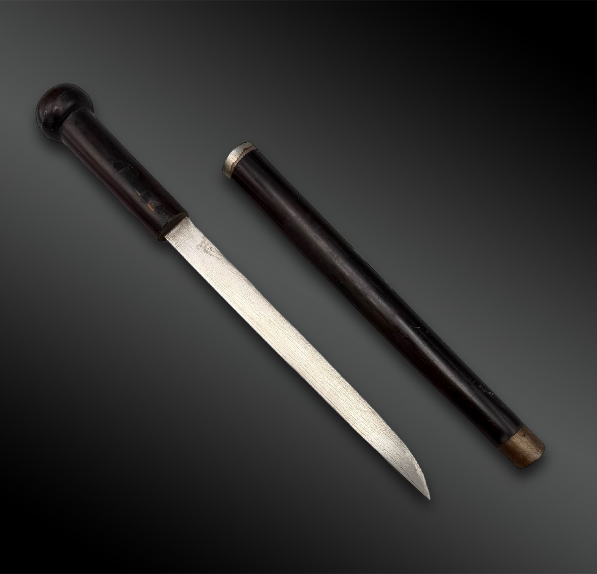 CANNE à système de type tanto - Japon - Période Edo (1603-1868)-photo-2