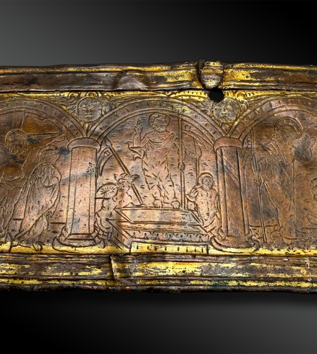  PLAQUE de PETITE CHÂSSE - Limoges, France - Fin du XIIIe siècle-photo-3