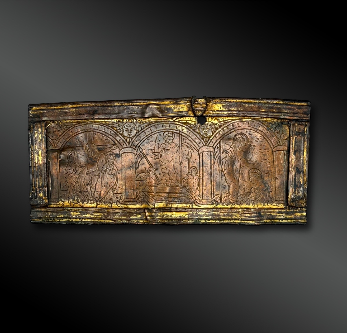  PLAQUE de PETITE CHÂSSE - Limoges, France - Fin du XIIIe siècle