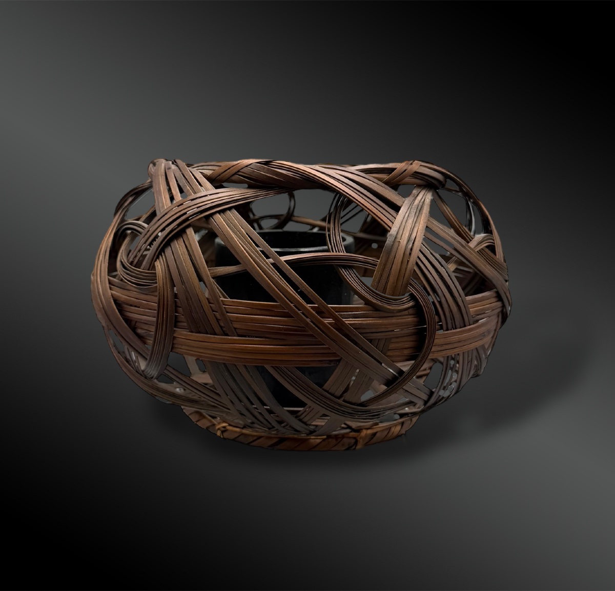 PANIER pour l’IKEBANA appelé Hanakago Shichiku - Japon - Fin de l’ère Meiji (1868-1912) -photo-2