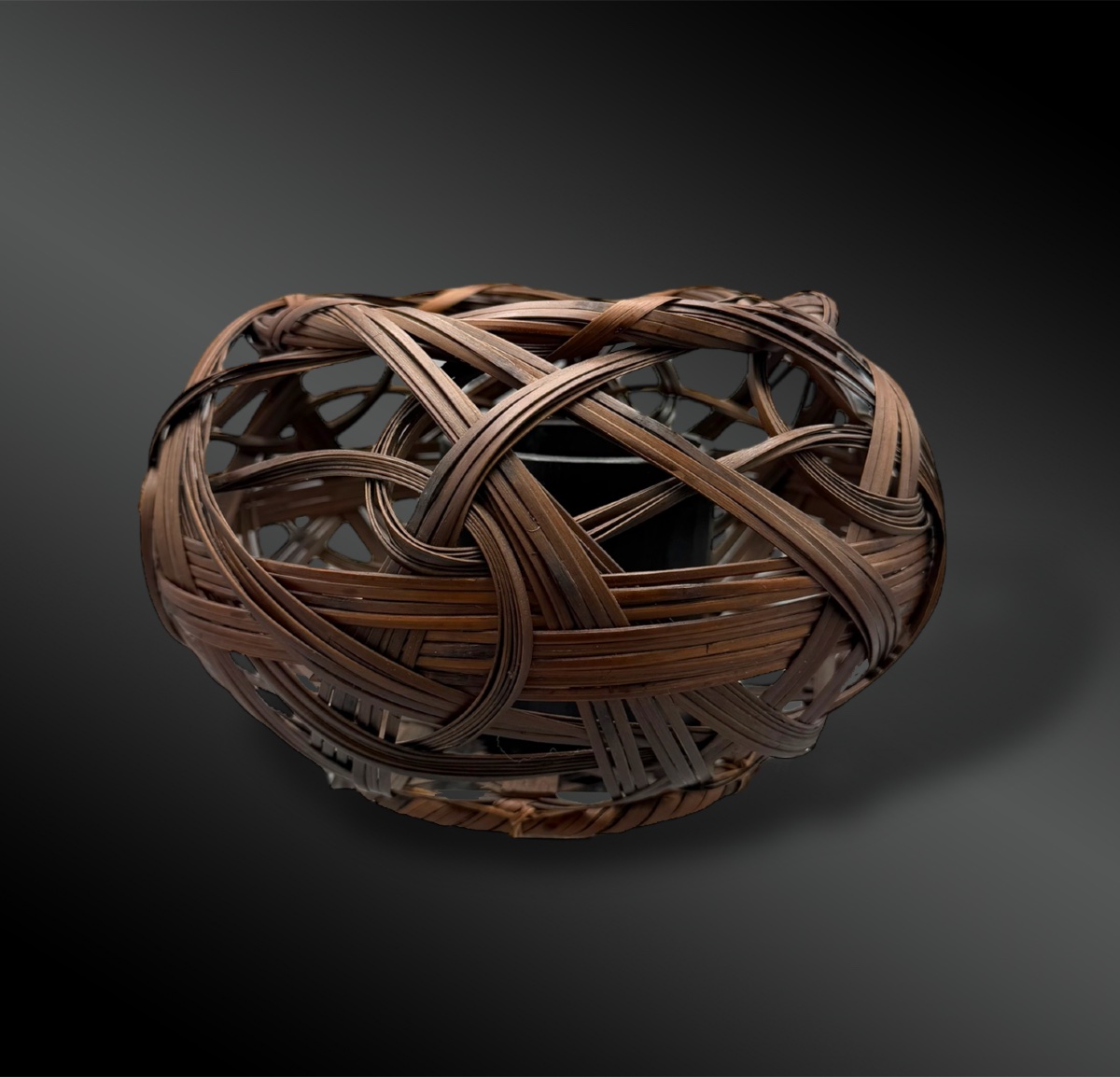 PANIER pour l’IKEBANA appelé Hanakago Shichiku - Japon - Fin de l’ère Meiji (1868-1912) -photo-3