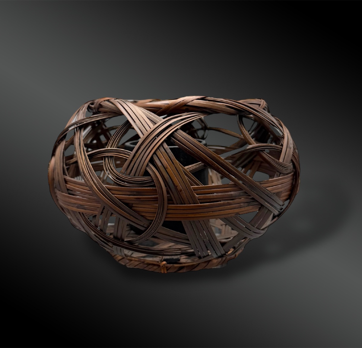 PANIER pour l’IKEBANA appelé Hanakago Shichiku - Japon - Fin de l’ère Meiji (1868-1912) 