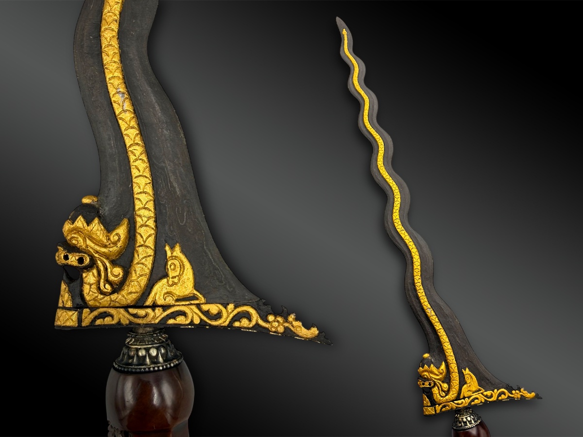 Couteau appelé Kriss - Île de Java, Indonésie - XXème siècle-photo-3